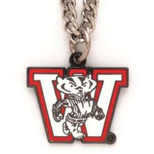    WISCONSIN BADGERS OFFICIAL LOGO NECKLACE