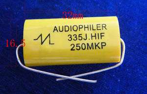 10x Capacitor 335k 3.3uF 250V +/ 10% Axial Type m  