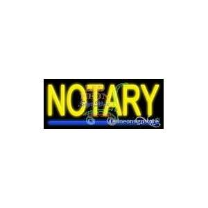 Notary Neon Sign 24 inch tall x 10 inch wide x 3.5 inch deep outdoor 