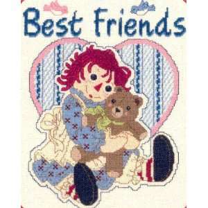  Raggedy Ann & Teddy Bear Best Friends Cross Stitch Leaflet 