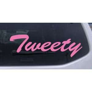 com Pink 26in X 8.7in    Tweety Car Window Wall Laptop Decal Sticker 