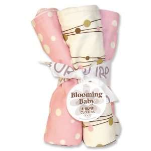  Winterberry Pink Baby Burp Cloth Gift Set Baby