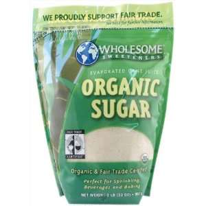 Wholesome Sweeteners   Organic Sugar   2 lbs.  Grocery 