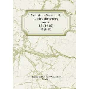  Winston Salem, N.C. city directory serial. 15 (1915 