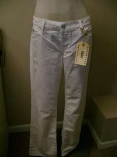 Lucky Brand White Maddy Straight Leg Jeans NWT $119  