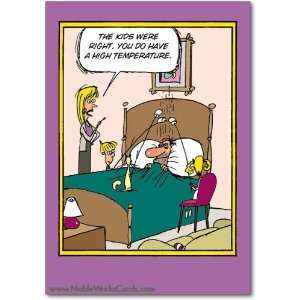  Funny Get Well Card High Temperature Humor Greeting Jerry 
