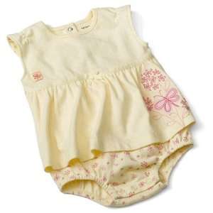  Girls Pointelle Sunsuit   Yellow 12   18 Months Baby