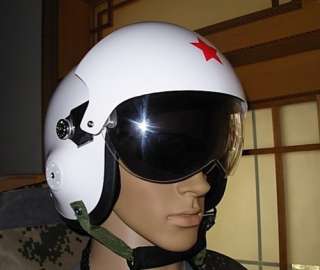 Chinese Air Force Military Jet Pilot Open Face Helmet Black  