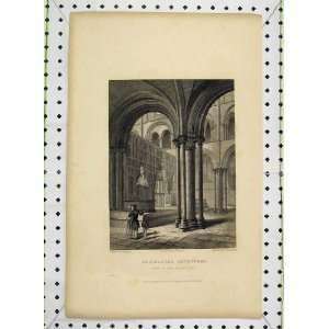  1836 Winkles Chichester Cathedral Presbytery Engraving 