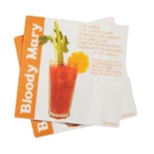  Dci Cocktail Napkins With Bloody Mary Drink Recipe, Pack 