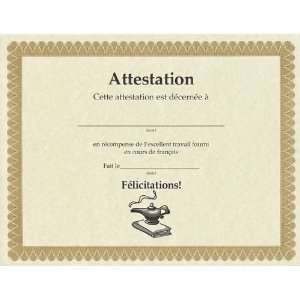    French Certificate of Achievement Set of 30
