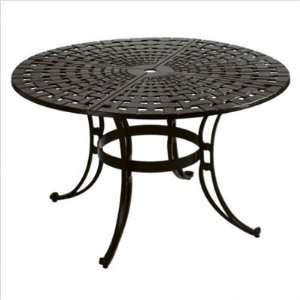 Windham Castings WO70XX14 Round Woven Top Dining Table with Scroll 