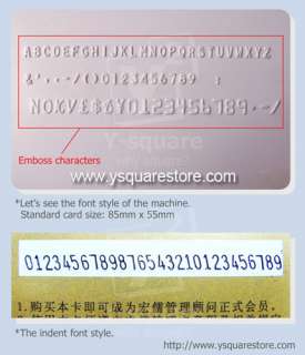 80 letters 2in1+VMD ~PVC Credit ID Card Indent print Machine /Indentor 