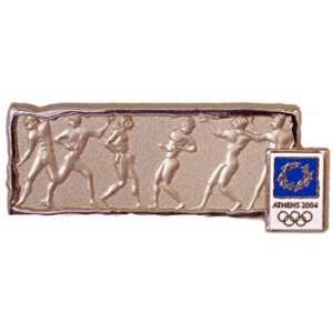 com Athens 2004 Olympics Ancient Ball Game Relief Pin   Limited 2,004 