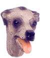 Greyhound dog (Head) resin 3D Fridge Magnet Animal PET
