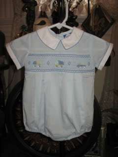   ONE PIECE SMOCKED ROMPER BY CARRIAGE BOUTIQUE SIZE 3 MONTHS  