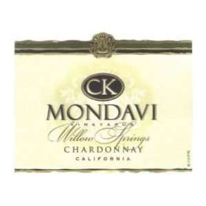  2010 CK Mondavi Willow Springs Chardonnay 750ml Grocery 