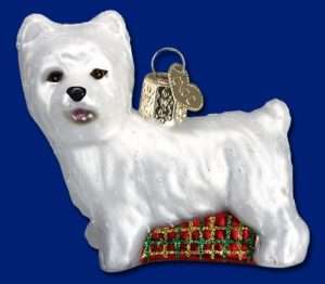 Westie Dog Old World Christmas Ornament  