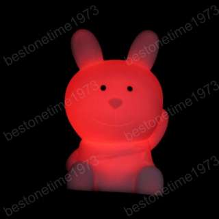   Changing Bunny LED Night Light Lamp for Bedroom Restaurant 3005  