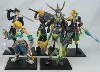 Set of 5 Final Fantasy Cloud Squall Tidus Figures  