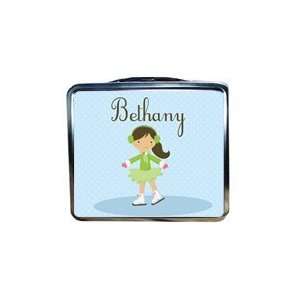 Ice Skating Bethany Girl Personalized Lunchbox