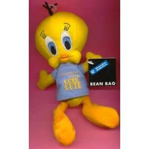  Tweety Bird JUST TOO CUTE Bean Bag toy Looney Tunes Toys 