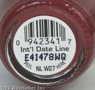 OPI Nail Polish Lacquer International Intl Date Line Brown Maroon 