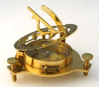 Sundial Compass Brass Nautical Gift Item Navigation  