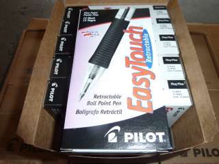 24 Pilot Easy Touch Retractable fine point Black Pens 32210  