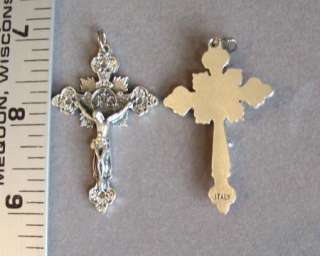 IHS 2 Rosary Crucifix Italian Rosaries Parts Italy C113  
