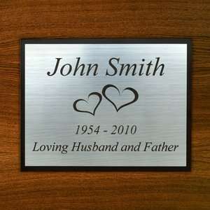 The Perfect Silver Flat Plaque   Personalized Engraving   Free 