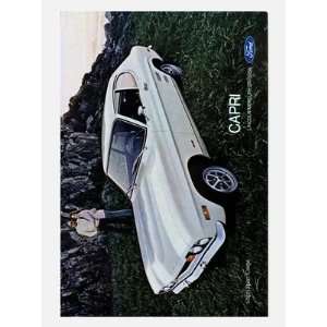  Retro Car Prints Ford Capri 1971   Car Advertisement 