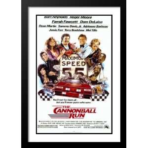  Cannonball Run Framed and Double Matted 20x26 Movie Poster 