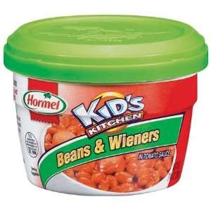   Kids Kitchen Microwave Cup Beans & Wieners in Tomato Sauce   12 Pack