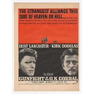 com 1957 Kirk Douglas Gunfight at the OK Corral Movie Print Ad (Movie 