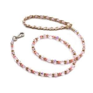  Fashion Beads Dog Leash (Rose Color) 