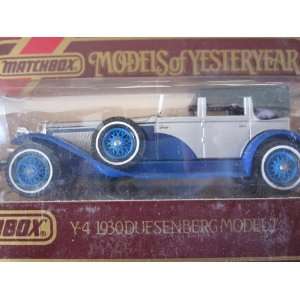   /blue/24 Spoke Wheels) Matchbox Model of Yesteryear Y 4 d Issued 1976