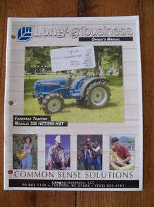 Farmtrac Tractor Owners Manual 330 HST 390 HST  