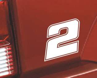 Nascar Racing Number #2 Decal Sticker   HOT  