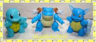 Pokemon 3D Figures SQUIRELE #7 WARTORTLE #8 BLASTOIS #9  