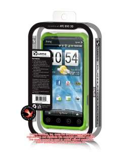   Hybrid Hard TPU Case Phone Cover with KICK STAND for HTC EVO 3D  