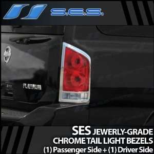  2004 2012 Nissan Armada SES Chrome Tail Light Bezels 