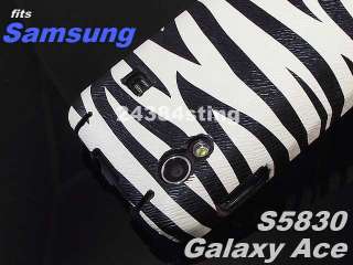 ZEBRA HARD BACK CASE COVER for SAMSUNG GALAXY ACE S5830  