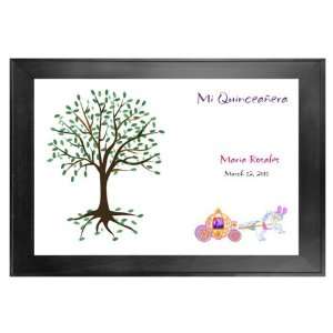  Quinceanera Guest Book Tree # 2 Carriage 24x36 For 100 