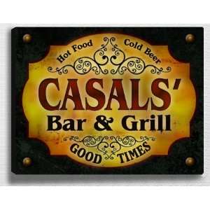  Casalss Bar & Grill 14 x 11 Collectible Stretched 