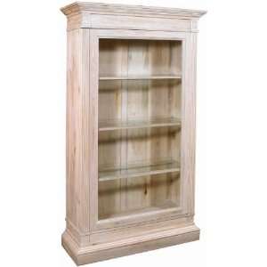  Asheville Bookcase by Turning House   Washed White Finish 