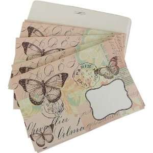  PinkButterfly Cavallini Set of 8 decorative envelopes with 