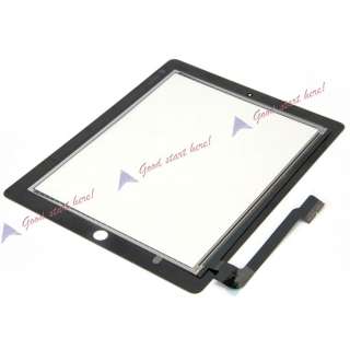   Black Touch Screen Glass Digitizer Replacement For iPad 3 3Gen  