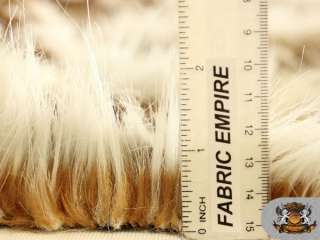 FRENCH TISSAVEL FAUX FUR 2 TONE ALASKAN WOLF FABRIC BY THE YARD  