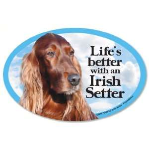  Irish Setter Oval Dog Magnet for Cars